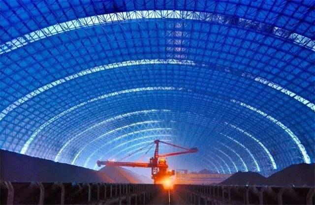 九江亿优钢构工程师为您解析原料场封闭技术的特点和类型
